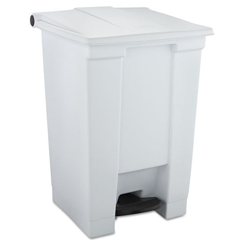 ESRCP6144WHI - Indoor Utility Step-On Waste Container, Square, Plastic, 12gal, White