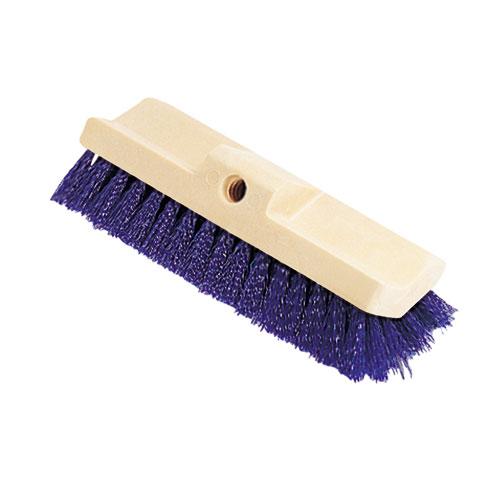 ESRCP6337BLU - Bi-Level Deck Scrub Brush, Polypropylene Fibers, 10 Plastic Block, Tapered Hole