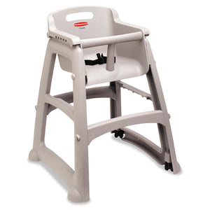ESRCP780508PLA - Sturdy Chair Youth Seat, Wheels, Plastic, 23 3-8w X 23 1-2d X 29 3-4h, Platinum