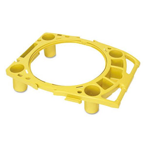 ESRCP9W87YEL - Standard Rim Caddy, 4-Comp, Fits 32 1-2" Dia Cans, 26 1-2w X 6 3-4h, Yellow