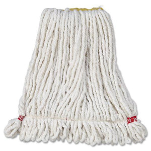 ESRCPA211WHI - Web Foot Wet Mop Head, Shrinkless, White, Small, Cotton-synthetic, 6-carton