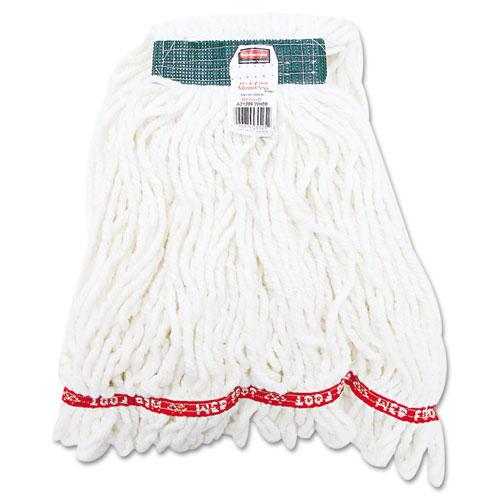 ESRCPA21206WHICT - Web Foot Shrinkless Looped-End Wet Mop Head, Cotton-synthetic, Medium, White