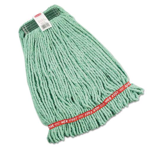 ESRCPA212GRE - Web Foot Wet Mop Heads, Shrinkless, Cotton-synthetic, Green, Medium