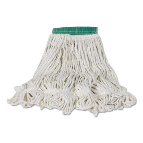 ESRCPC252WHI - Swinger Loop Shrinkless Mop Heads, Cotton-synthetic, White, Medium, 6-carton