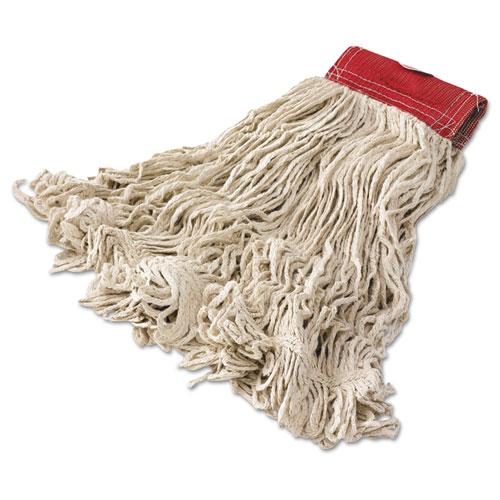 ESRCPD153 - Super Stitch Cotton Looped End Wet Mop Head, Large, 5" Red Headband