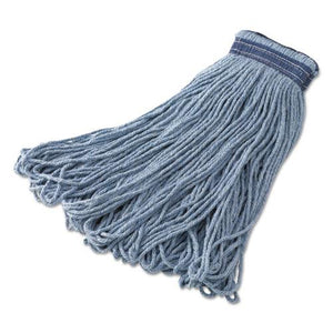 ESRCPE236 - Universal Headband Mop, Looped-End, 16oz, Cotton-synthetic Blend, Blue, 12-ct