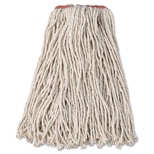 ESRCPF11612 - Premium Cut-End Cotton Wet Mop Head, 16oz, White, 1" Orange Band, 12-carton