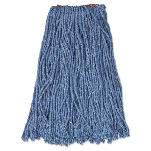 ESRCPF51612BLUCT - Cotton-synthetic Cut-End Blend Mop Head, 16oz, 1" Band, Blue, 12-carton