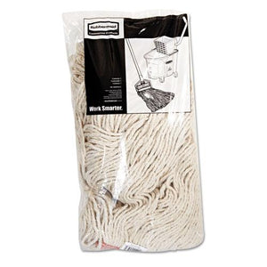 ESRCPF51712WHICT - Cotton-synthetic Cut-End Blend Mop Head, 20oz, 1" Band, White, 12-carton