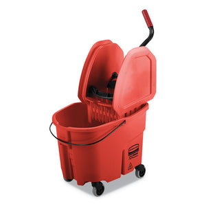 ESRCPFG757888RED - WAVEBRAKE 2.0 BUCKET-WRINGER COMBOS, 8.75 GAL, DOWN PRESS, PLASTIC, RED