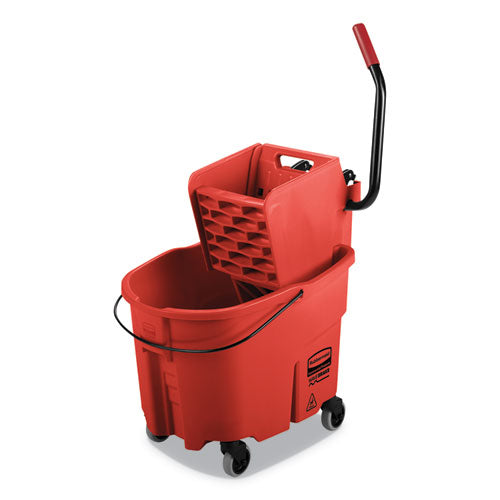 ESRCPFG758888RED - WAVEBRAKE 2.0 BUCKET-WRINGER COMBOS, SIDE-PRESS, 35 QT, PLASTIC, RED