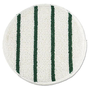 ESRCPP269EA - LOW PROFILE SCRUB-STRIP CARPET BONNET, 19" DIAMETER, WHITE-GREEN