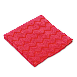 ESRCPQ620RED - Hygen Microfiber Cleaning Cloths, 16 X 16, Red, 12-carton