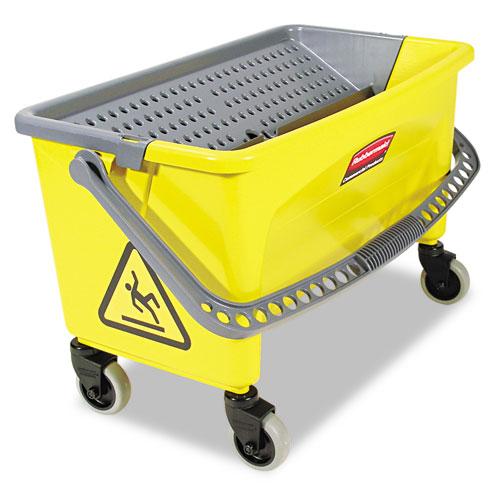 ESRCPQ90088YW - Hygen Press Wring Bucket For Microfiber Flat Mops, Yellow