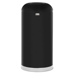 ESRCPR32EGLBK - Round Top Open Top Waste Receptacle, 15 Gal, 15" Diameter, Black, Steel