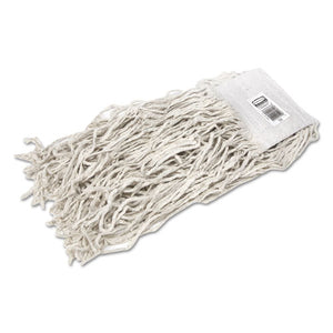 ESRCPV159 - Economy Cotton Mop Heads, Cut-End, White, 32 Oz, 5" White Headband, 12-carton