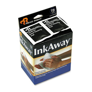 ESREARR1302 - Ink Away Hand Cleaning Pads, Cloth, White, 72-pack
