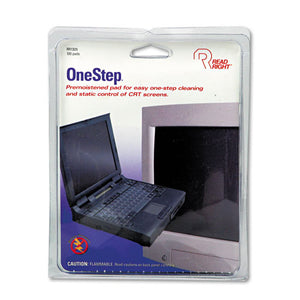 ESREARR1309 - Onestep Crt Screen Cleaning Pads, 5 X 5, Cloth, White, 100-box