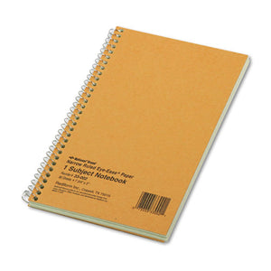 ESRED33002 - Subject Wirebound Notebook, Narrow Rule, 7 3-4 X 5, Green, 80 Sheets