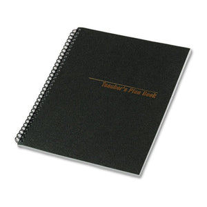 ESRED33995 - Teacher's Plan Book, 40-Week Period, 11 X 8-1-2, Black, 112 Pages