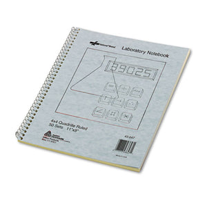 ESRED43647 - Duplicate Lab Notebook, Quadrille Rule, 11 X 9, White-yellow, 100 Sheets