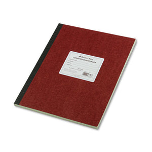 ESRED43648 - Computation Book, Quadrille Rule, 11 3-4 X 9 1-4, Green, 75 Sheets