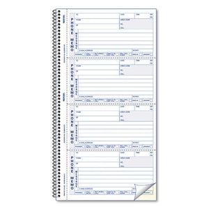 ESRED50076 - Telephone Message Book, 5 X 2 3-4, Two-Part Carbonless, 400 Sets