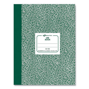 Composition Notebook, Quadrille Rule, Green Marble Cover, 7.88 X 10.13, 60 Sheets
