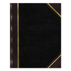 ESRED57131 - Texthide Record Book, Black-burgundy, 300 Green Pages, 14 1-4 X 8 3-4
