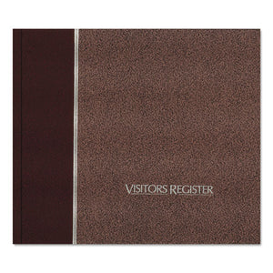 ESRED57803 - Visitor Register Book, Burgundy Hardcover, 128 Pages, 8 1-2 X 9 7-8