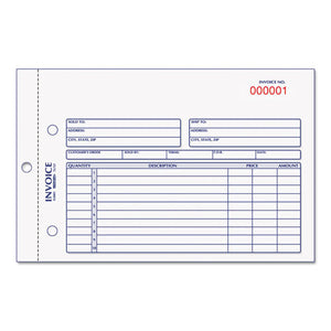 ESRED7L721 - Invoice Book, 5 1-2 X 7 7-8, Carbonless Duplicate, 50 Sets-book