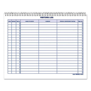 Visitors Log Book, Multicolor Cover, 11 X 8.5, 50 Pages