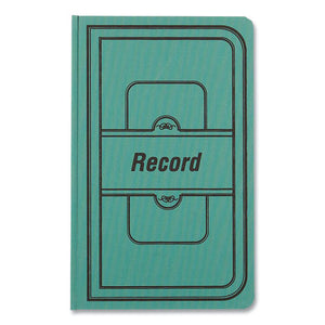 Tuff Series Record Book, Green, 7.63 X 12.13, 300 White Pages