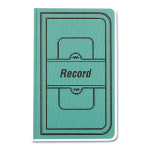 Tuff Series Record Book, Green Cover, 7.63 X 12.13, 500 White Pages