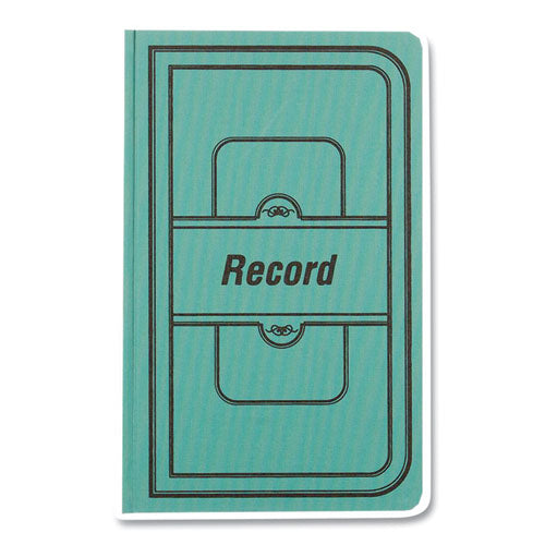 Tuff Series Record Book, Green Cover, 7.63 X 12.13, 500 White Pages