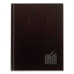 Professional Quad Notebook, Quadrille Rule, Black Cover, 9.25 X 7.25, 96 Sheets