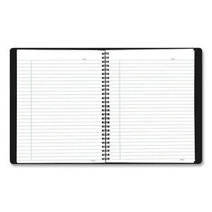 Ecologix Wirebound Notebook, College Rule, Black Cover, 8.88 X 7.13, 80 Sheets
