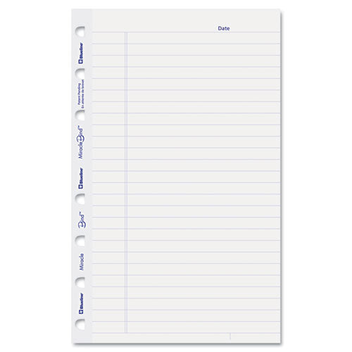 ESREDAFR6050R - Miraclebind Ruled Paper Refill Sheets, 8 X 5, White, 50 Sheets-pack