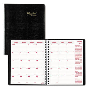 ESREDCB1200BLK - ESSENTIAL COLLECTION 14-MONTH RULED PLANNER, 8 7-8 X 7 1-8, BLACK, 2019