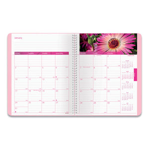 ESREDCB1219PNK - Pink Ribbon Monthly Planner, 9 1-4 X 7 1-2, Pink
