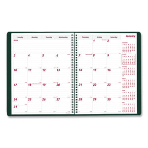 Mountains 14-month Planner, 11 X 8.5, Green-black-gray, 2021