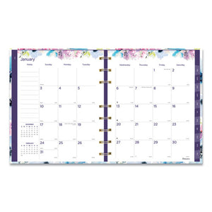 Miraclebind Weekly-monthly Planner, 9.25 X 7.25, Floral, 2021