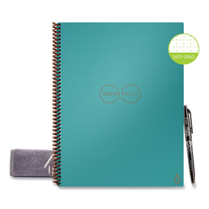 Rocketbook Everlast Smart Reusable Notebook, Dotted Rule, Neptune Teal Cover, 8.5 X 11, 16 Sheets