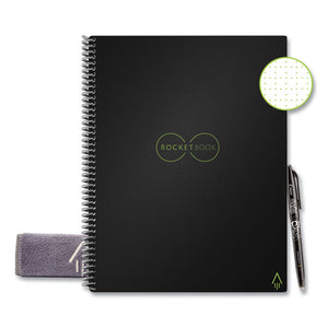 Core Smart Reusable Notebook, Dotted Rule, Black Cover, 11 X 8.5,16 Sheets