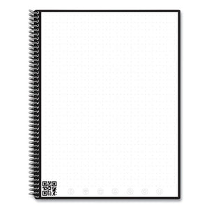 Core Smart Reusable Notebook, Dotted Rule, Black Cover, 11 X 8.5,16 Sheets