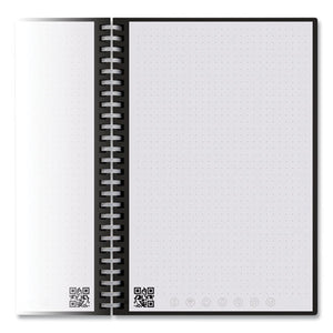 Wave Smart Reusable Notebook With Pen, Quadrille (dot Graph) Rule, Blue Cover, 8.9 X 6, 40 Sheets