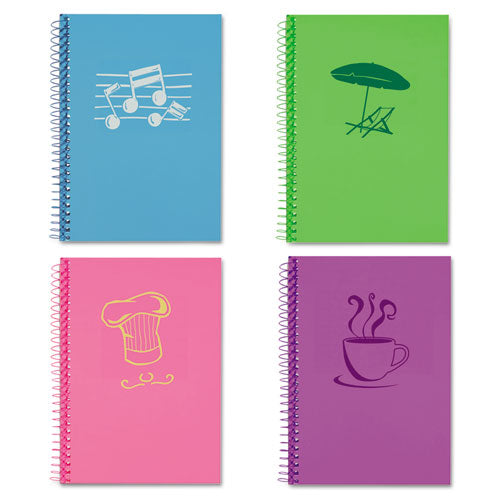 ESROA12531 - Lifenotes Notebook, College Rule, 7 X 5, 80 Sheets, , Assorted Covers, 4 -pack