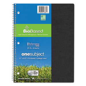 ESROA13361 - Environotes Biobased Notebook, 11 X 8 1-2, 70 Sheets, College Rule, Assorted