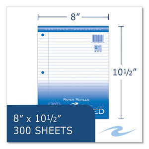 Notebook Filler Paper, 3-hole, 8 X 10.5, Wide-legal Rule, 300-pack