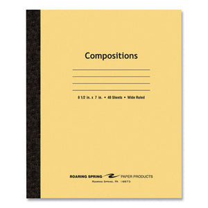 Composition Book, Wide-legal Rule, Manila Cover, 7 X 8.5, 48 Sheets